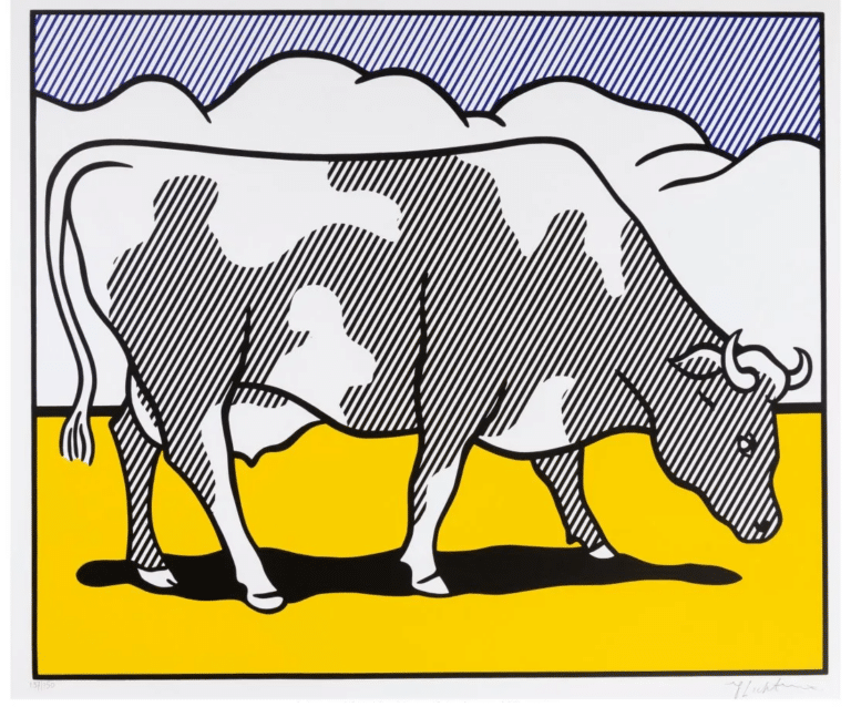 Roy Lichtenstein (1923-1997) Cow Triptych