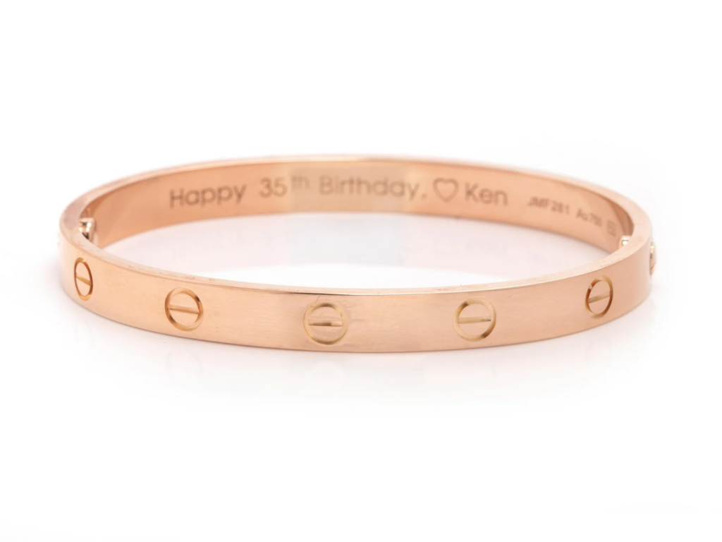 cartier rose love bracelet
