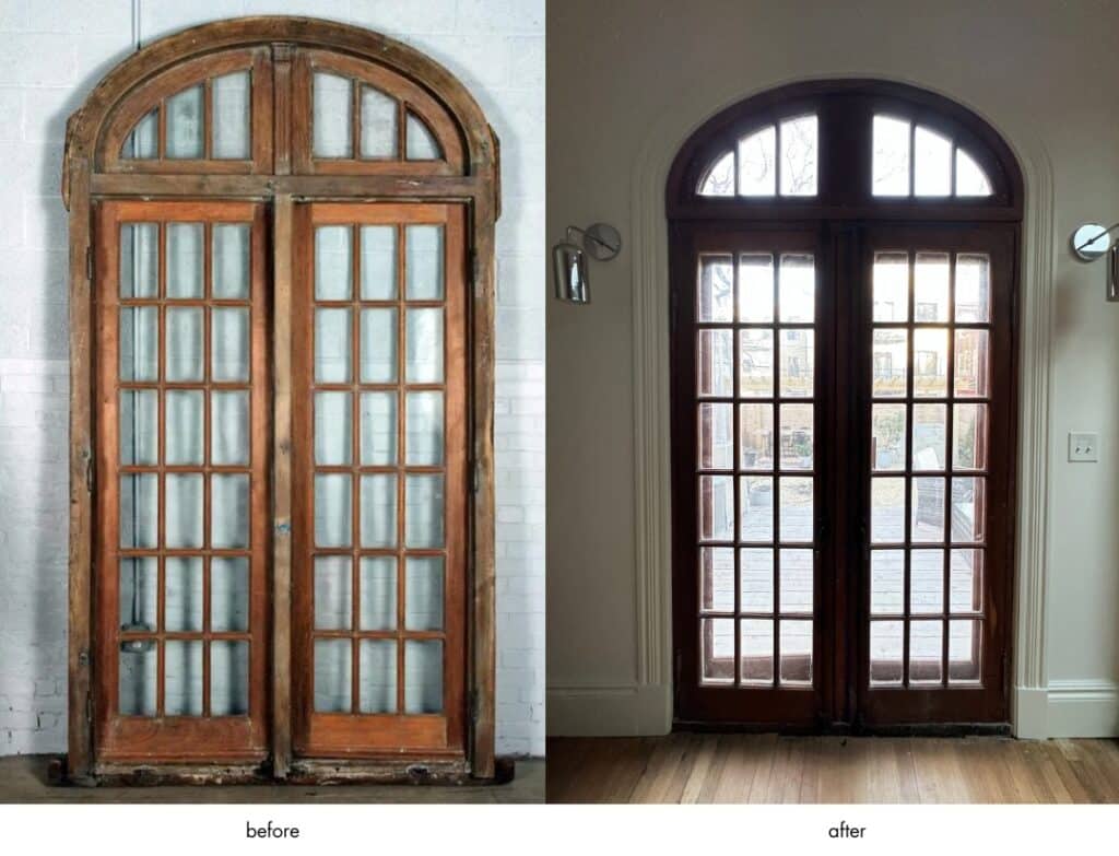 mahogany french doors 